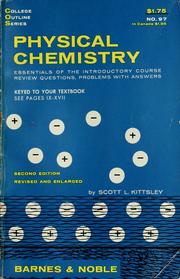 Cover of: Physical chemistry. by Scott L. Kittsley