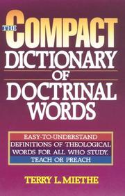 Cover of: The compact dictionary of doctrinal words