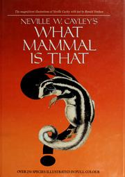 Cover of: What mammal is that?