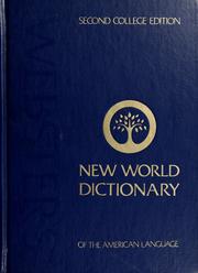Cover of: Webster's New World dictionary of the American language by David Bernard Guralnik