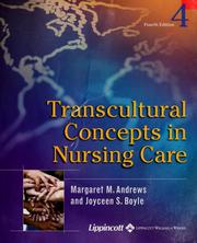 Cover of: Transcultural Concepts in Nursing Care by Margaret M. Andrews, Joyceen Boyle, Margaret M. Andrews, Joyceen S. Boyle