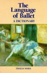 Cover of: The language of ballet: an informal dictionary.
