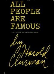 Cover of: All people are famous: (instead of an autobiography).
