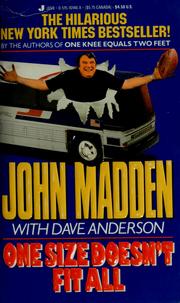 Cover of: One size doesn't fit all by Madden, John