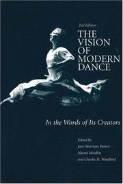 Cover of: The vision of modern dance: in the words of its creators
