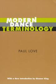 Modern dance terminology by Paul Love
