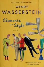 Cover of: Elements of Style by Wendy Wasserstein