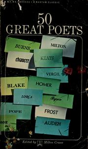 Cover of: Fifty great poets. | Milton Crane