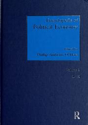 Cover of: Encyclopedia of political economy