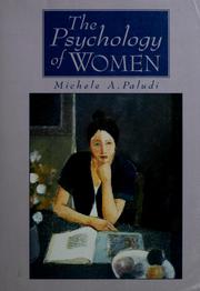 Cover of: The psychology of women