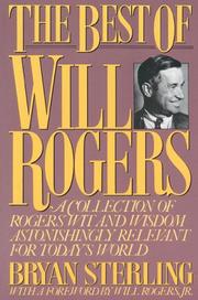 Cover of: The Best of Will Rogers by Bryan Sterling, Bryan Sterling