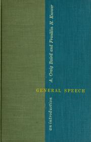 Cover of: General speech: an introduction
