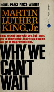 Cover of: Why we can't wait by Martin Luther King Jr.
