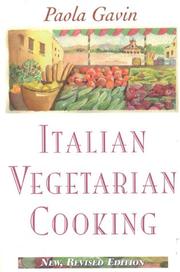 Cover of: Italian vegetarian cooking | Paola Gavin