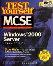 Cover of: Test Yourself MCSE Windows 2000 Server (Exam 70-215)