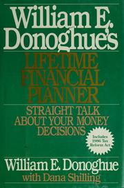 Cover of: William E. Donoghue's lifetime financial planner by William E. Donoghue