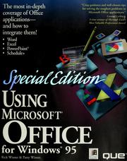 Cover of: Using Microsoft Office for Windows 95 by Rick Winter