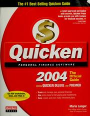 Cover of: Quicken 2004: the official guide