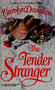 Cover of: Tender Stranger by Carolyn Davidson