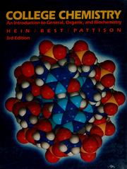 Cover of: College chemistry by Morris Hein