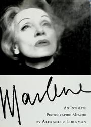 Cover of: Marlene: an intimate photographic memoir