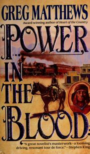 Cover of: Power in the blood