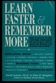 Cover of: Learn faster & remember more by David Gamon