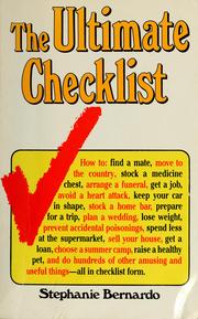 Cover of: The ultimate checklist by Stephanie Bernardo Johns