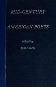 Cover of: Mid-century American poets