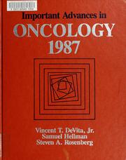 Cover of: Important advances in oncology, 1987 by Vincent T. Devita