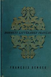 Cover of: Sommets littéraires français by François Denoeu