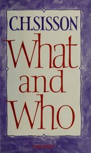 Cover of: What and who