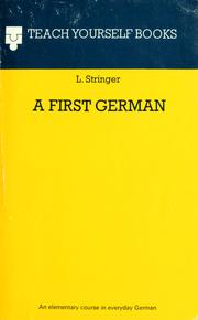 Cover of: A first German