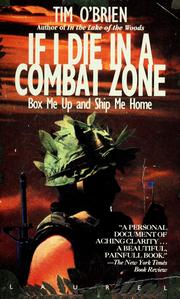 Cover of: If I die in a combat zone by Tim O'Brien