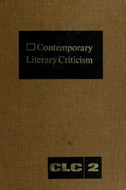 Cover of: Contemporary Literary Criticism by Sharon R. Gunton
