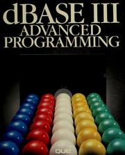 Cover of: dBASE III advanced programming