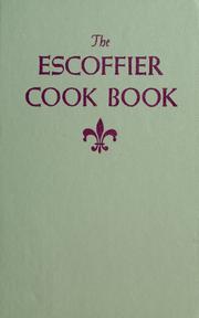 Cover of: The Escoffier cook book