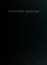 Cover of: Evolution emerging: a survey of changing patterns from primeval life to man