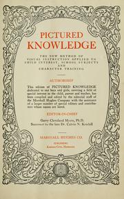 Cover of: Pictured knowledge by Myers, Garry Cleveland