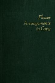 Cover of: Flower arrangements to copy