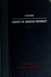 Cover of: Conduct of American diplomacy. by Elmer Plischke