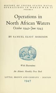 Cover of: History of United States naval operations in World War II by Samuel Eliot Morison