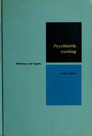 Cover of: Psychiatric nursing