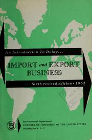 Cover of: An introduction to doing import and export business