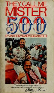 Cover of: They call me Mister 500 by Anthony Granatelli