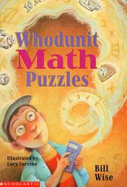 Cover of: Whodunit Math Puzzles by Bill Wise