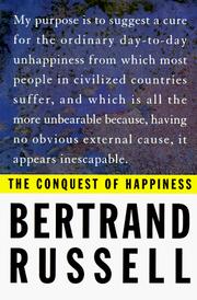 Cover of: The Conquest of Happiness