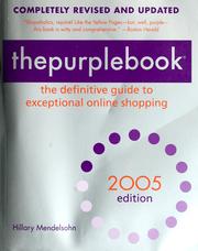 Cover of: Thepurplebook: the definitive guide to exceptional online shopping