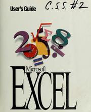 Cover of: Microsoft Excel, version 5.0. by Microsoft Corporation
