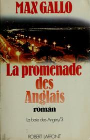 Cover of: La promenade des Anglais by Max Gallo